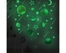 Glow in The Dark Stars,  Moon and Solar System Planets 